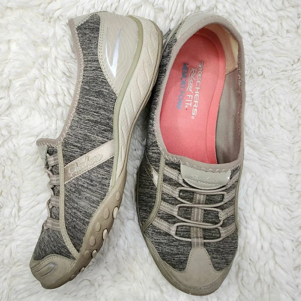 Skechers Relaxed Fit Memory Foam Breath Easy Shoes Sneakers Women's 7.5